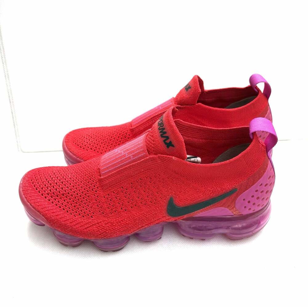 Nike Air VaporMax Moc 2 Womens 7.5 University Red Fuchsia Flyknit AJ6599-600